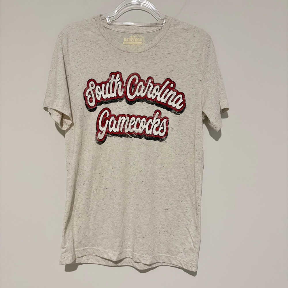 Barefoot Campus Outfitters‎ South Carolina Gamecocks Shirt Speckled Cream Medium